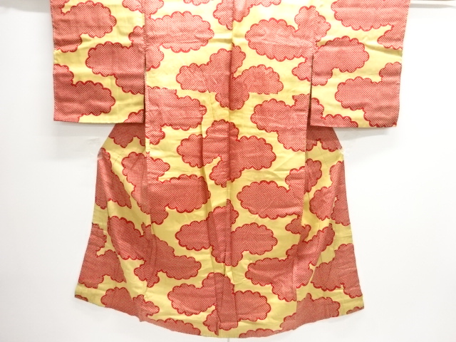JAPANESE KIMONO / ANTIQUE HIKITA CLOUD PATTERN JUBAN